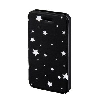 Husa Booklet Lumi Stars iPhone 5/5s Hama, Negru/Alb