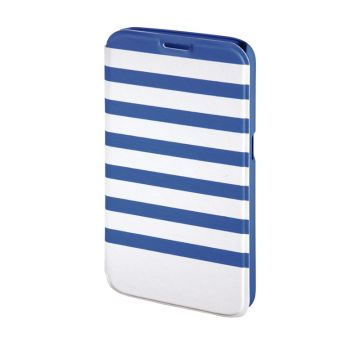Husa Booklet Stripes Samsung Galaxy S6 Hama, Albastru/Alb