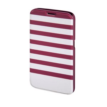Husa Booklet Stripes Samsung Galaxy S6 Hama, Rosu/Alb