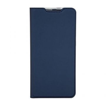 Husa Carte Dux Ducis Anti Amprenta pentru Samsung Galaxy A52 4G / A52 5G / A52s 5G, Albastru