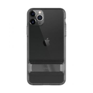Husa Cover TPU Uniq Cabrio cu Suport Reglabil pentru iPhone 11 Pro Max, Gri