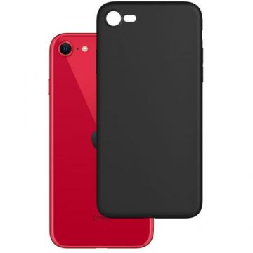 Husa de protectie 3MK Matt Case pentru iPhone SE 2020 / iPhone 8 / iPhone 7, TPU, Negru