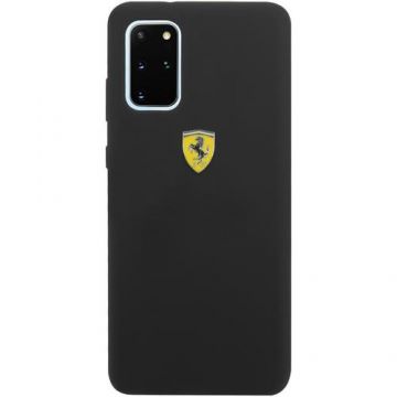Husa de protectie Ferrari SF Silicone pentru Samsung Galaxy S20 Plus (Negru)