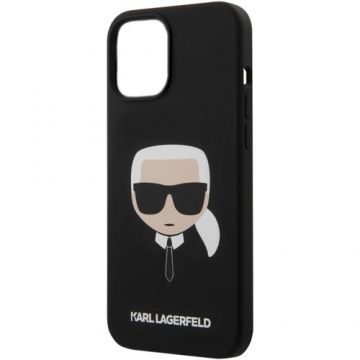 Husa de protectie Karl Lagerfeld Head pentru Apple iPhone 12 Pro Max (Negru)