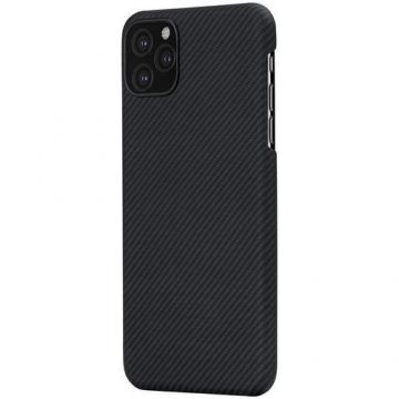 Husa de protectie Pitaka Air pentru Apple iPhone 11 Pro, Neagra/Gri