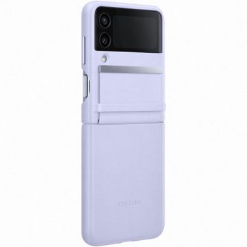 Husa de protectie Samsung Flap Leather Cover pentru Samsung Galaxy Z Flip 4, Violet