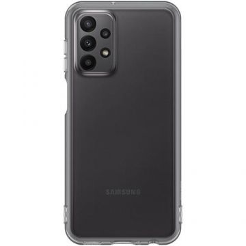 Husa de protectie Samsung Soft Clear Cover pentru Samsung Galaxy A23 5G, Negru/Transparent