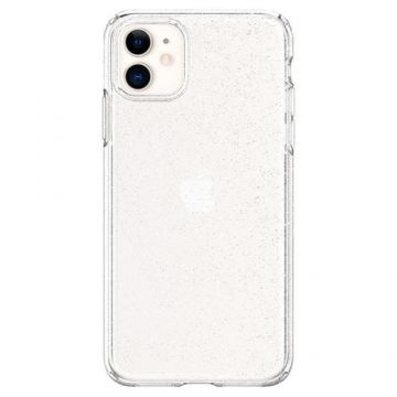 Husa de protectie Spigen Liquid Crystal Glitter iPhone 11 Crystal Quartz