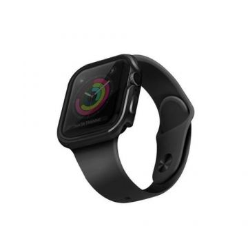 Husa de protectie UNIQ Valencia pentru Apple Watch 4/5/6/SE 40mm, Aluminiu, Gri inchis