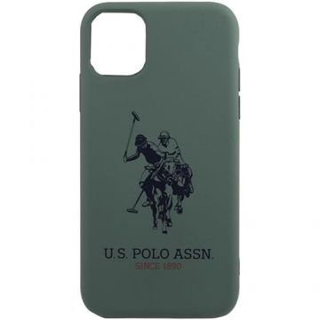 Husa de protectie US Polo Big Horse pentru iPhone 11 Pro, Green