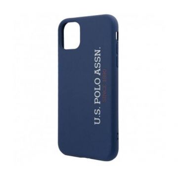 Husa de protectie US Polo USHCN58SLNVV2 Silicone Effect Kryt pentru iPhone 11 Pro Blue