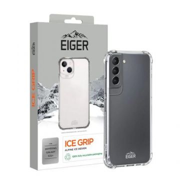 Husa Eiger Ice Grip pentru Samsung Galaxy S22 Plus (Transparent)