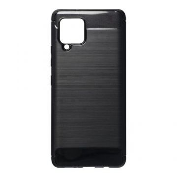 Husa Flexibila Antisoc Carbon pentru Samsung Galaxy A42 5G (Negru)