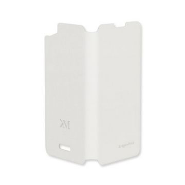 Husa Flip Cover Case telefon Kruger & Matz Flow, Alb