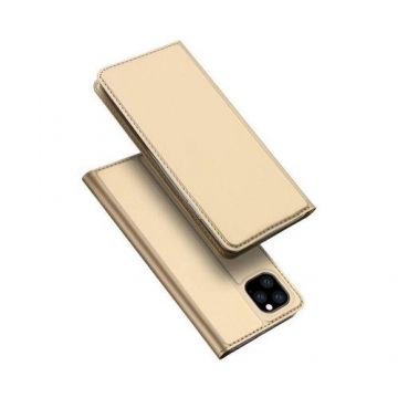 Husa Flip Cover DUX DUCIS Skin Pro pentru Apple iPhone 11 Pro Max (Auriu)