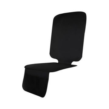 Protectie scaun auto Iso Trade, 125 x 45 cm, poliester, 2 buzunare, Negru