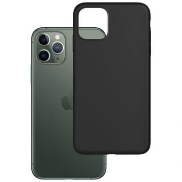 Protectie Spate 3MK Matt Case pentru iPhone 12 Pro Max (Negru)