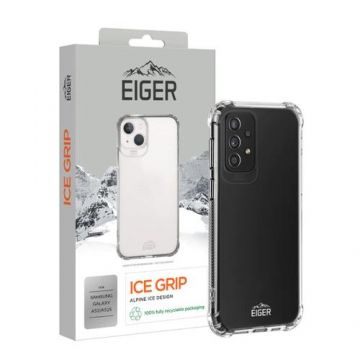 Protectie Spate Eiger Ice Grip compatibila cu Samsung Galaxy A52 / A52s (Transparent)