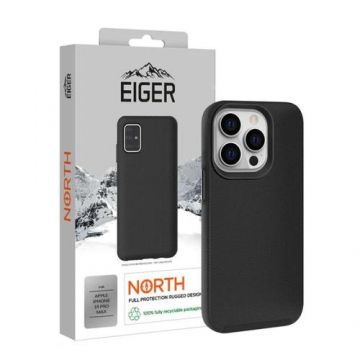 Protectie Spate Eiger North Case compatibila cu iPhone 14 Pro Max (Negru)