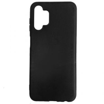 Protectie Spate Lemontti Silicon Silky pentru Samsung Galaxy A13 4G (Negru)