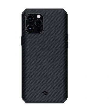 Protectie Spate MagEZ Case Pro 2 Pitaka pentru iPhone 12 Pro (Negru)