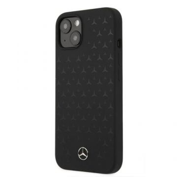Protectie Spate MERCEDES Liquid Silicone pentru Apple iPhone 13 mini (Negru)