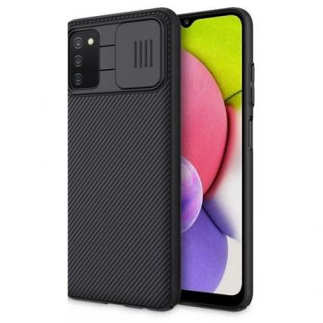 Protectie Spate Nillkin Cam Shield pentru Samsung Galaxy A03s (Negru)