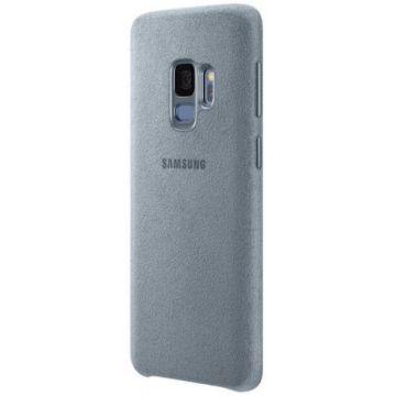 Protectie Spate Samsung Alcantara EF-XG960AMEGWW pentru Samsung Galaxy S9 (Turcoaz)