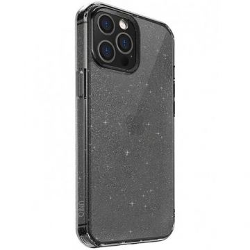 Protectie Spate Uniq LifePro Tinsel Glitter pentru iPhone 12/12 Pro (Gri)