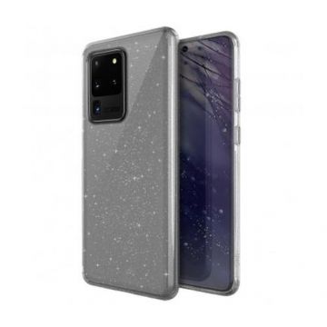 Protectie Spate Uniq LifePro Tinsel Glitter pentru Samsung Galaxy S20 Ultra (Transparent)