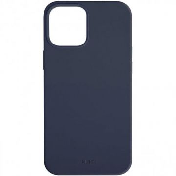 Protectie Spate Uniq Lino pentru iPhone 12 Mini (Albastru)