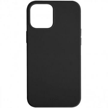 Protectie Spate Uniq Lino pentru iPhone 12 Pro Max (Negru)