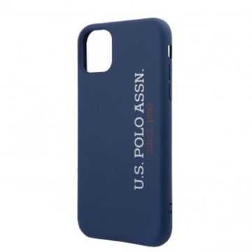 Protectie Spate US Polo Silicone Effect pentru Apple iPhone 11 Pro Max (Albastru)
