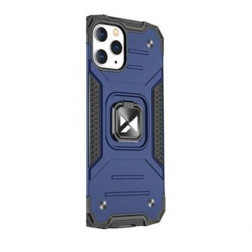 Protectie Spate Wozinsky Ring Armor pentru iPhone 13 Pro, Functie magnetica (Albastru)