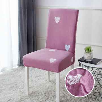 Set 3+1 GRATIS Huse de Scaun Universale cu Imprimeu - Pink Hearts - HS0040
