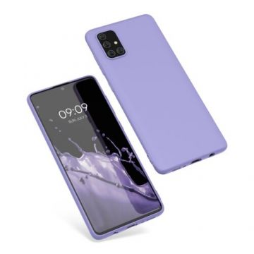 Husa Kwmobile pentru Samsung Galaxy A71, Silicon, Mov, 51208.222