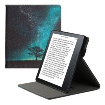 Husa pentru Amazon Kindle Oasis 10, Kwmobile, Multicolor, Piele ecologica, 49418.02