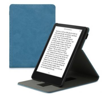 Husa pentru Amazon Kindle Paperwhite 11, Kwmobile, Albastru, Piele ecologica, 56263.78