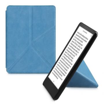 Husa pentru Amazon Kindle Paperwhite 11, Kwmobile, Albastru, Piele ecologica, 57158.78