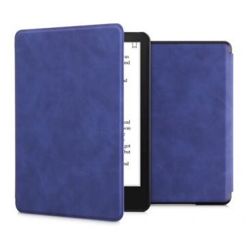 Husa pentru Amazon Kindle Paperwhite 11, Kwmobile, Albastru, Piele ecologica, 57766.17