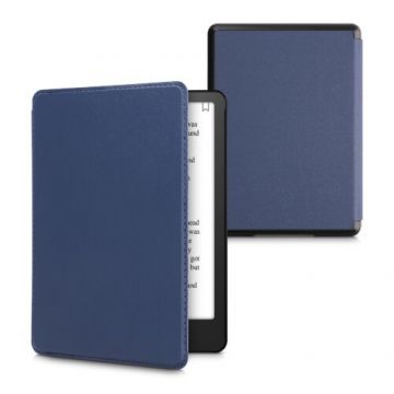 Husa pentru Amazon Kindle Paperwhite 11, Kwmobile, Albastru, Piele ecologica, 57851.17