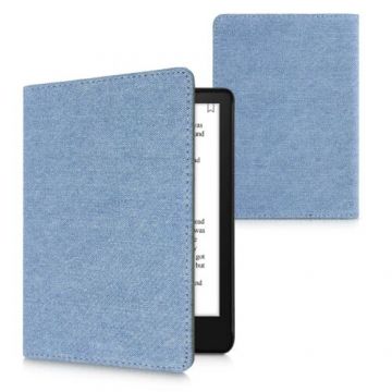 Husa pentru Amazon Kindle Paperwhite 11, Kwmobile, Albastru, Textil, 58104.23