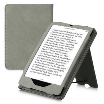 Husa pentru Amazon Kindle Paperwhite 11, Kwmobile, Gri, Piele ecologica, 57619.22