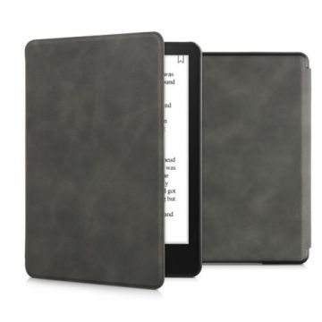 Husa pentru Amazon Kindle Paperwhite 11, Kwmobile, Gri, Piele ecologica, 57766.19