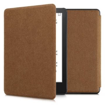 Husa pentru Amazon Kindle Paperwhite 11, Kwmobile, Maro, Textil, 56259.05