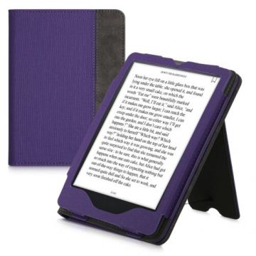 Husa pentru Amazon Kindle Paperwhite 11, Kwmobile, Mov/Gri, Piele ecologica, 56261.05