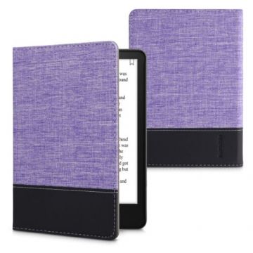 Husa pentru Amazon Kindle Paperwhite 11, Kwmobile, Mov/Negru, Textil, 57626.45