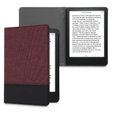 Husa pentru Amazon Kindle Paperwhite 11, Kwmobile, Rosu/Negru, Textil, 57157.20