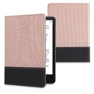 Husa pentru Amazon Kindle Paperwhite 11, Kwmobile, Roz/Negru, Textil, 57626.10