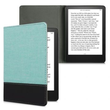 Husa pentru Amazon Kindle Paperwhite 11, Kwmobile, Verde/Negru, Textil, 57157.71